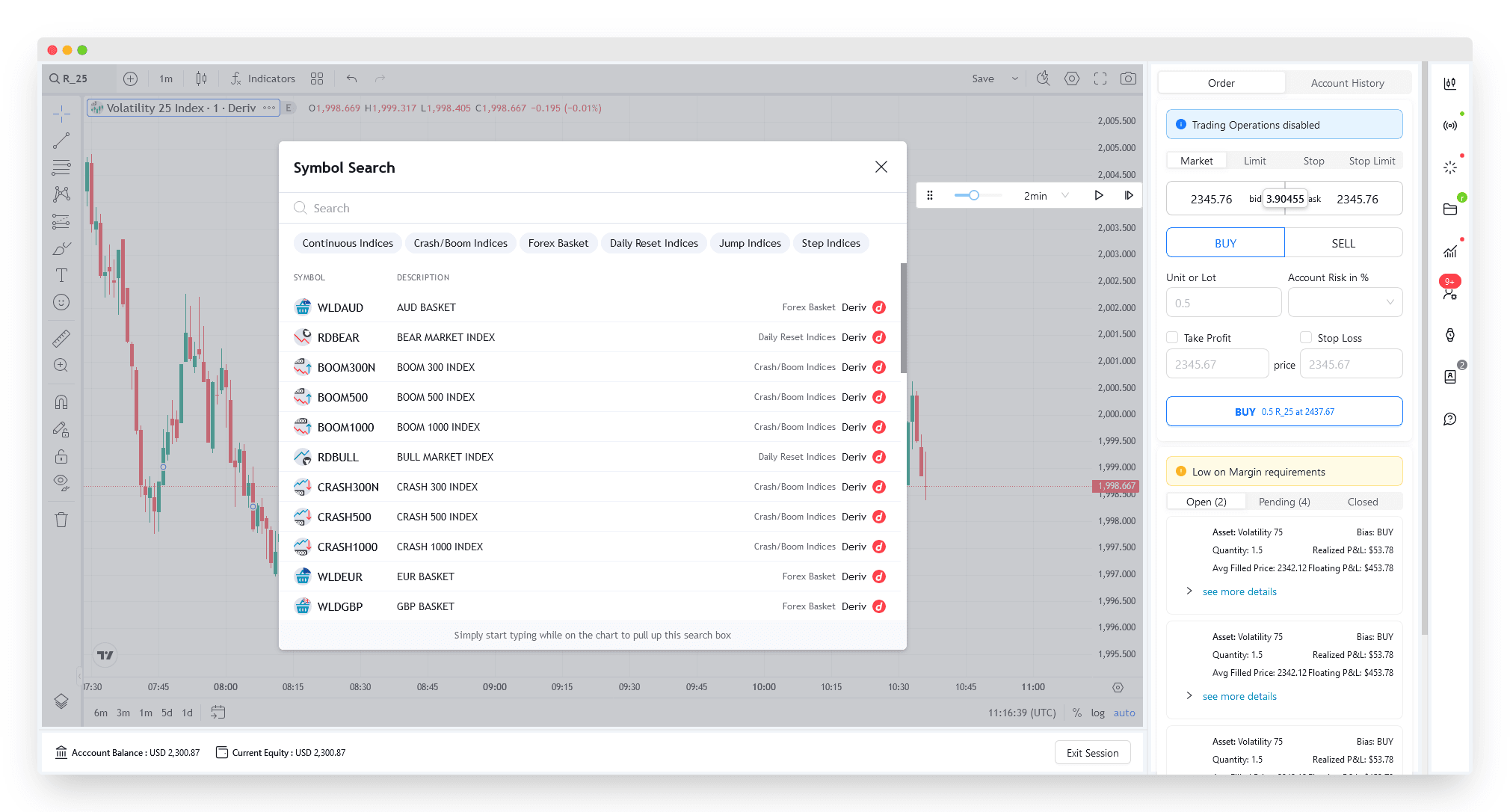 The backtesting suite for synthetic traders